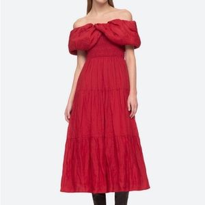 Sea New York Loren Dress Red - new with tags, never worn size small